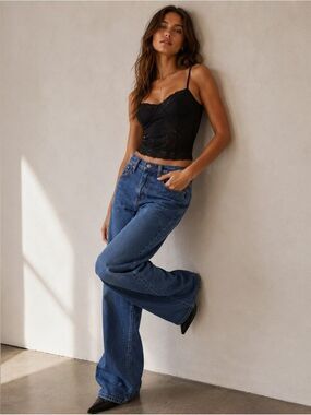 Abercrombie & Fitch 90s Relaxed High Rise Jeans Wide Leg Denim Pinterest Girl